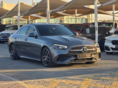 2023 Mercedes-Benz C200 AMG 1.5L 4-cylinder Engine Grey Red Sedan