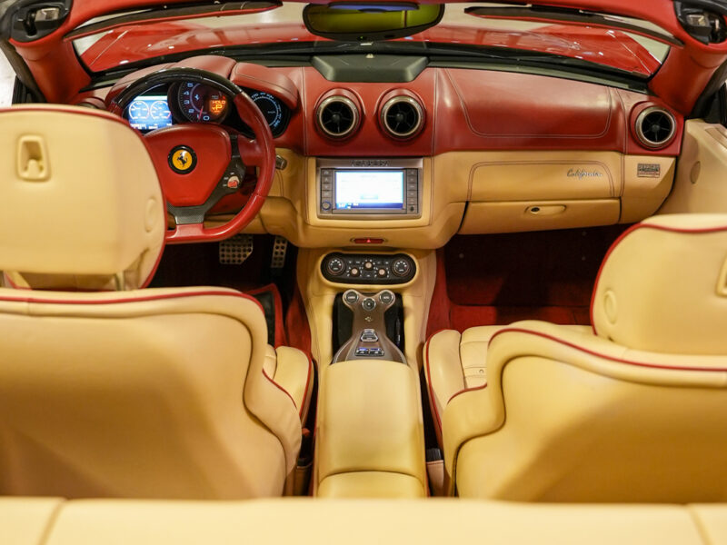 2009 Ferrari California 4.3-liter V8 Engine Red Beige Hardtop Convertible