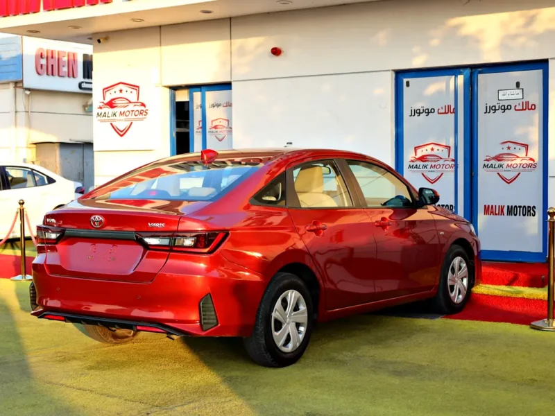 2023 Toyota Yaris S 4 Cylinders Engine Red Beige Sedan GCC Specs