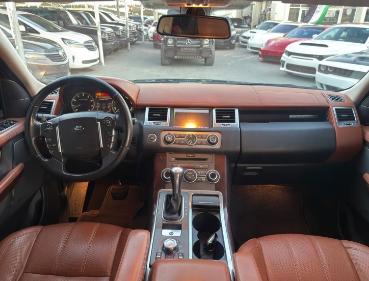 2010 Land Rover Range Rover Sport 8-Cylinder Supercharged Engine Black Orange