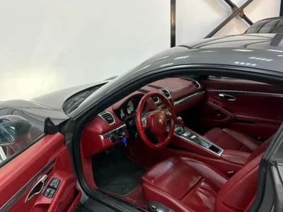 2014 Porsche Cayman S 6 Cylinders Engine Grey Red Coupe GCC Specs