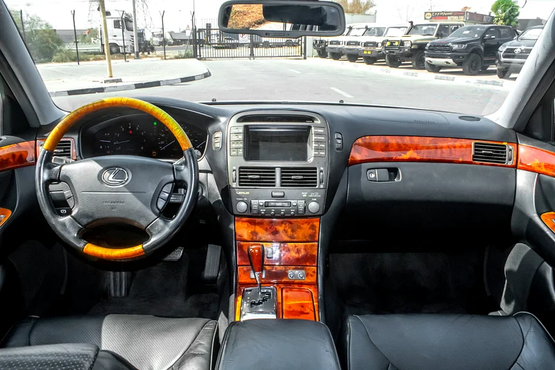 2004 Lexus LS-Series 1/2 Ultra 8 Cylinders Engine Petrol Black Sedan