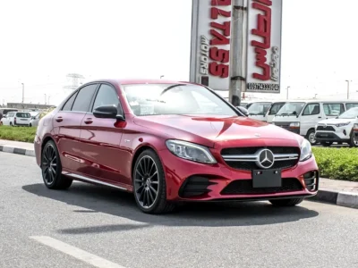 2021 Mercedes-Benz C-Class C43 AMG 6 Cylinder Engine Red Black Sedan