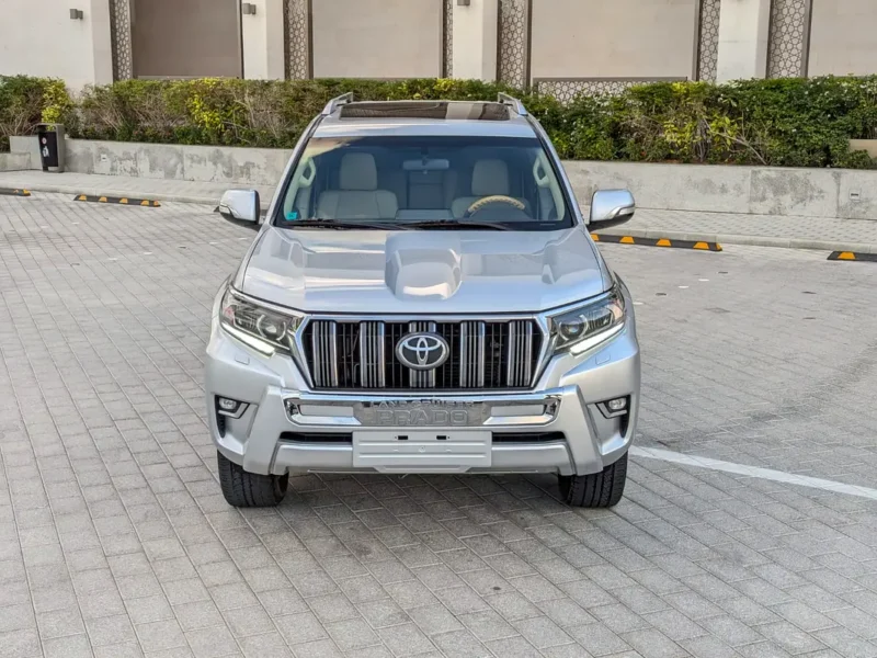 2021 Toyota Prado VXR V6 Engine 4.0 Liter Silver Beige SUV GCC Specs