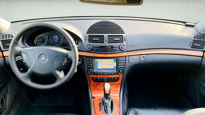 2003 Mercedes-Benz E-Class E 240 6 Cylinders Engine White Black Sedan