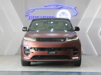 2025 Land Rover Range Rover Sport SE P550e Hybrid 3.0L 6 Cylinder Maroon Tan