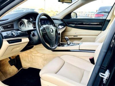 2010 BMW ActiveHybrid 7 twin-turbo V8 Engine Petrol Black Beige Sedan