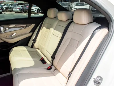 2018 Mercedes-Benz E-Class E 43 6 Cylinder Engine White Beige Sedan