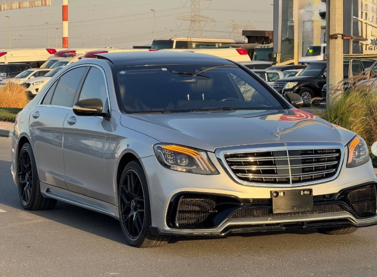 2014 Mercedes S550 Wald Body Kit 4.7L Twin-Turbo V8 Silver Black Sedan