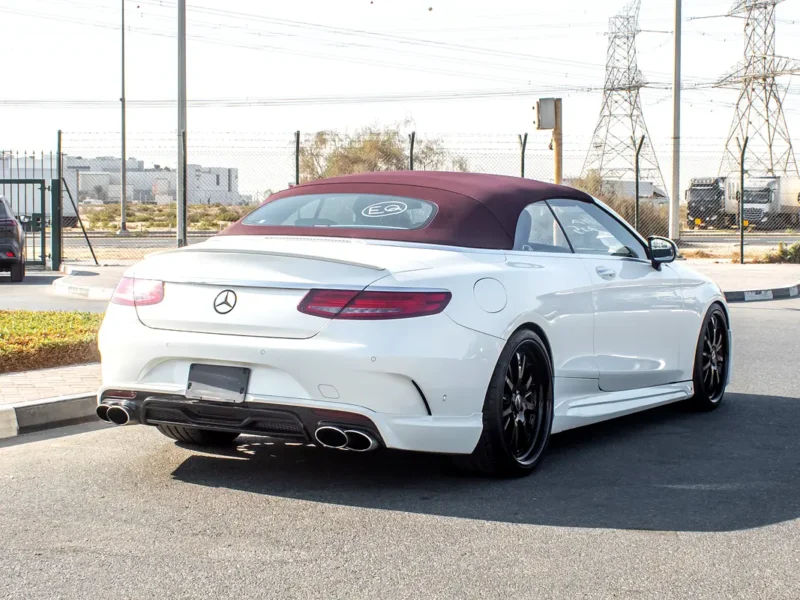 2017 Mercedes-Benz S-Class S 550 4Matic Coupe 8 Cylinder Engine White Red