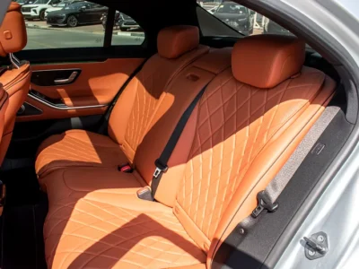 2021 Mercedes-Benz S-Class S 400 4Matic 6 Cylinders Engine Silver Tan Sedan