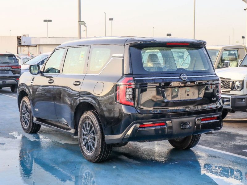 2025 Nissan Patrol LE VR35 3.5L V6 Engine Petrol 4WD Black Beige SUV GCC Specs