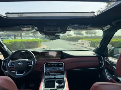 2026 Nissan Patrol LE Titanium 3.5L V6 Twin Turbo Engine Black Red SUV GCC Specs