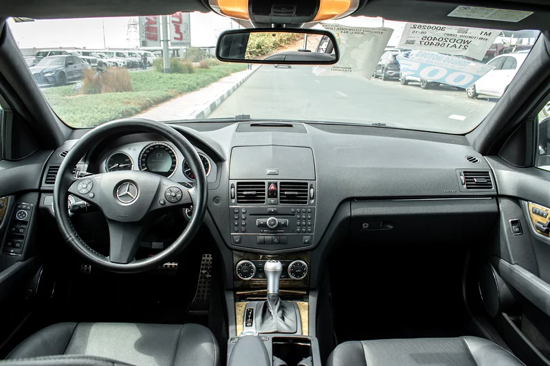 2008 Mercedes-Benz C-Class C250 6 Cylinders Engine Black Sedan Clean Car