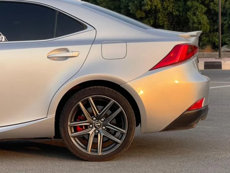 2017 Lexus IS200T Lexus IS 200T 2.0 L 4 Cylinders Engine Silver Red Sedan RWD