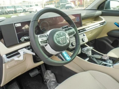 2025 Hyundai Tucson 4 Cylinders Engine Petrol White Beige SUV