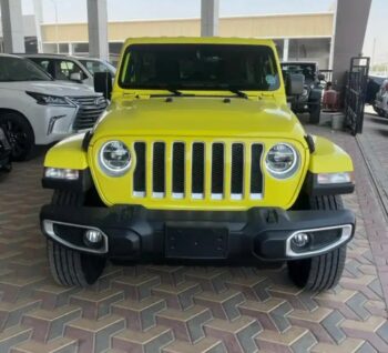 2023 Jeep Wrangler 3.6 litre V6 Cylinders Engine Yellow Black SUV