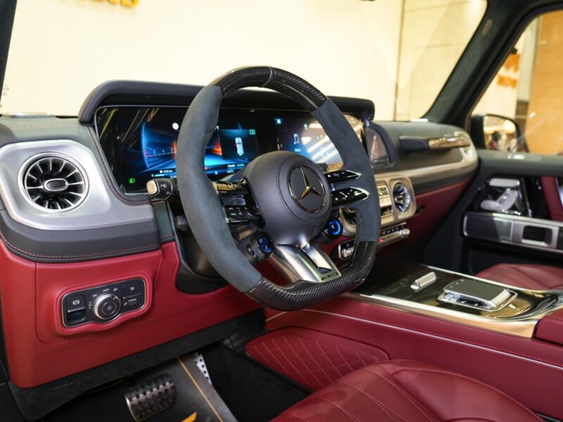 2026 Mercedes Benz G63 Double Night Package 4.0L V8 biturbo Engine Black Red