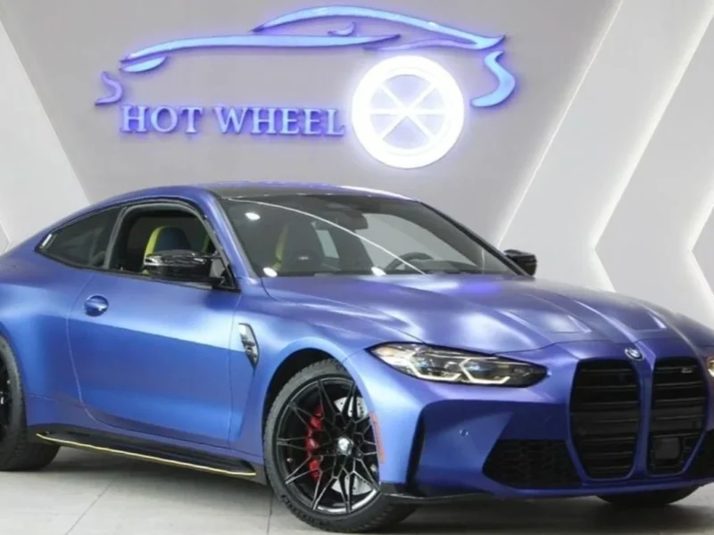 2022 BMW M4 Competition 3.0-liter twin-turbocharged V6 Competition Blue