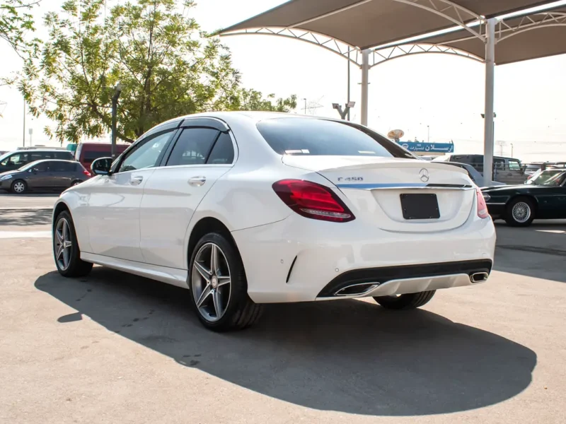 2016 Mercedes-Benz C-Class C200 4 Cylinder Engine White Black Sedan