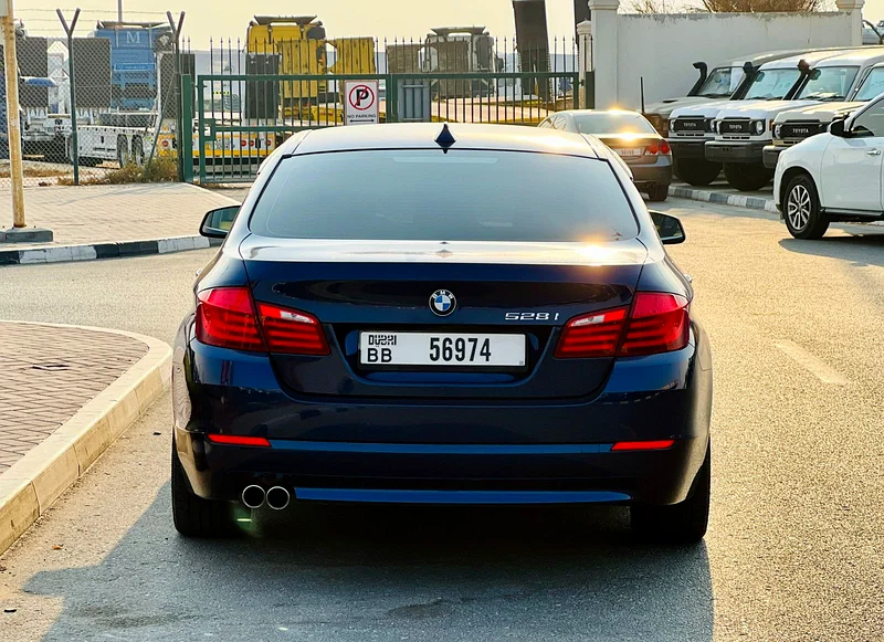 2010 BMW 5-Series 528i 6 Cylinders Engine Blue Beige Sedan