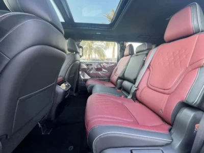 2025 nfiniti QX80 Autograph Bench Chairs 3.5L 6 Cylinder Engine Black Red SUV