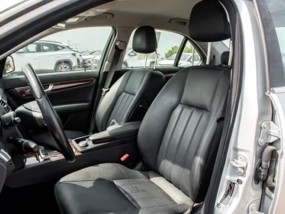 2008 Mercedes-Benz C-Class C250 6 Cylinders Engine Silver Black Sedan Clean Car