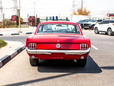 1965 Ford Mustang GT 8 Cylinder Engine Petrol Red Black Coupe