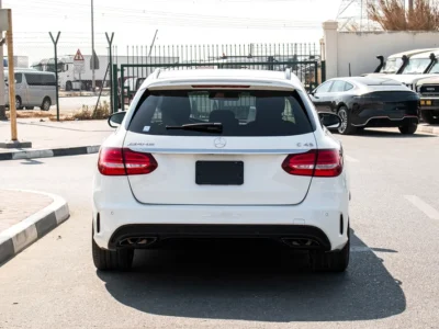 2016 Mercedes-Benz C-Class C450 4MATIC 6 Cylinder Engine White Red Wagon