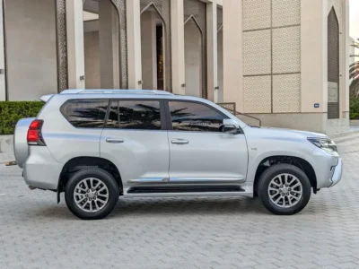 2021 Toyota Prado VXR V6 Engine 4.0 Liter Silver Beige SUV GCC Specs