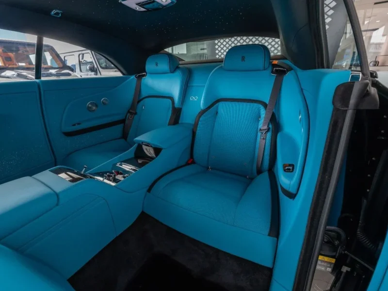 2025 Rolls-Royce Spectre Coupe Black Badge Black Blue 2 Tone Interior Coupe