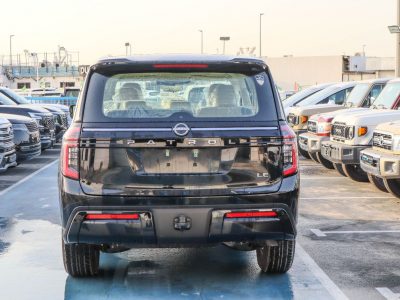 2025 Nissan Patrol LE VR35 3.5L V6 Engine Petrol 4WD Black Beige SUV GCC Specs