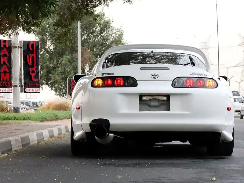 1996 Toyota Supra Premium 6 Cylinders Engine White Black Sports Car