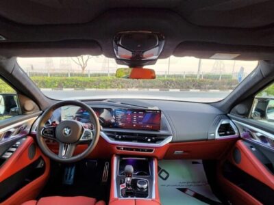 2024 BMW BMW XM Hybrid 4.4L Twin-Turbocharged V8 Engine White Red SUV