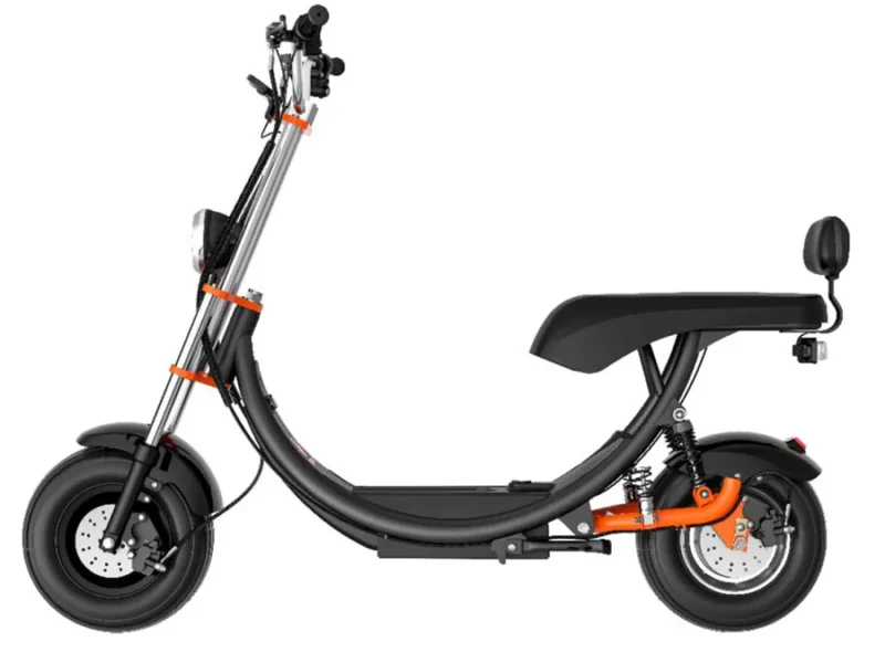 Kugoo C2 Pro Electric Scooter Black with Orange Accent