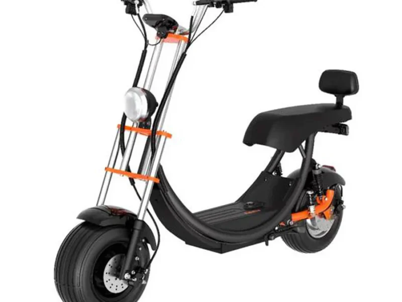 Kugoo C2 Pro Electric Scooter Black with Orange Accent