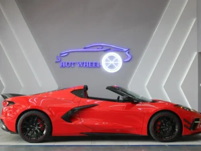 2021 Chevrolet Corvette STINGRAY 6.2 Liter V8 Engine Red Convertible RWD