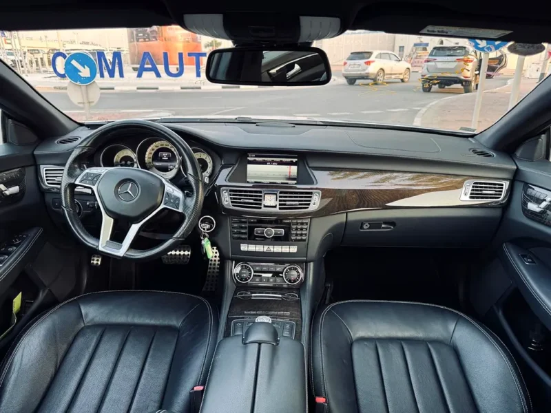 2014 Mercedes-Benz CLS-Class CLS 350 Blueefficiency 6 Cylinders Engine Silver Black Sedan