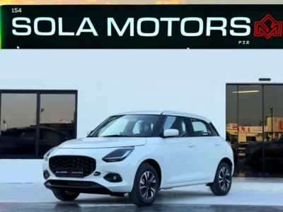 2026 Suzuki Swift GLX 1.2L CVT AT 3 Cylinders Engine White Black Hatchback