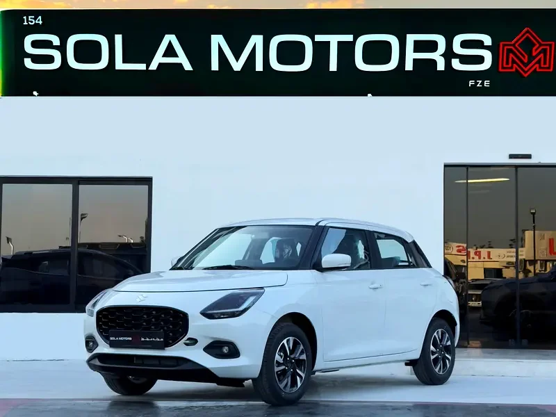 2026 Suzuki Swift GLX 1.2L CVT AT 3 Cylinders Engine White Black Hatchback