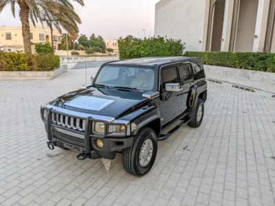 2008 Hummer H3 Other 5 Cylinder Engine Petrol Black Beige SUV GCC Specs