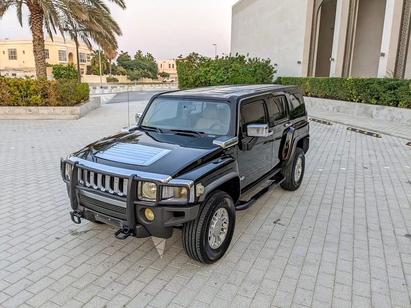2008 Hummer H3 Other 5 Cylinder Engine Petrol Black Beige SUV GCC Specs