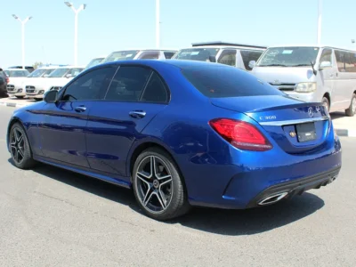 2019 Mercedes-Benz C-Class C300 Luxury 4 Cylinders Engine Blue Tan Sedan