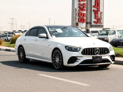 2021 Mercedes-Benz E-Class E53 AMG 6 Cylinders Engine White Beige Sedan