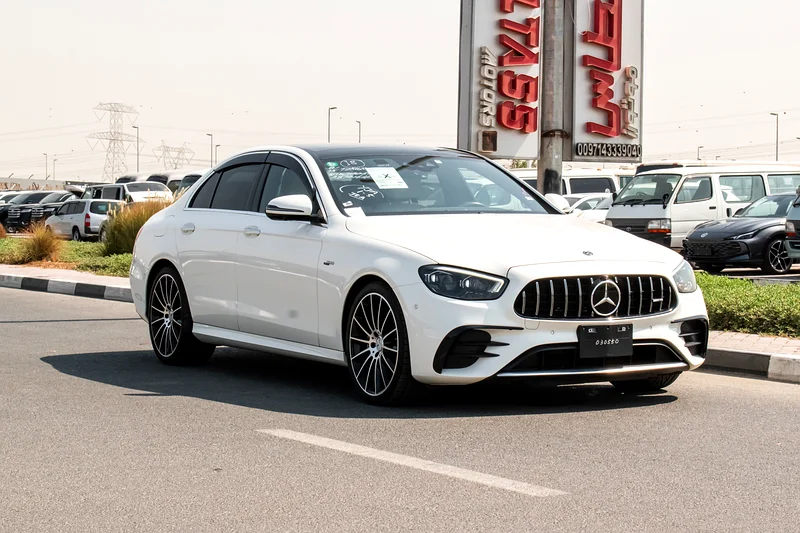 2021 Mercedes-Benz E-Class E53 AMG 6 Cylinders Engine White Beige Sedan