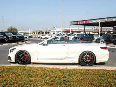 2017 Mercedes-Benz S-Class S 550 4Matic Coupe 8 Cylinder Engine White Red