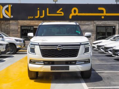 2025 Nissan Patrol Platinum 6 Cylinder Engine Automatic White Red SUV