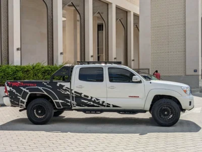 2015 Toyota Tacoma TRD 6 Cylinders Engine White Black 4X4 4DOORS