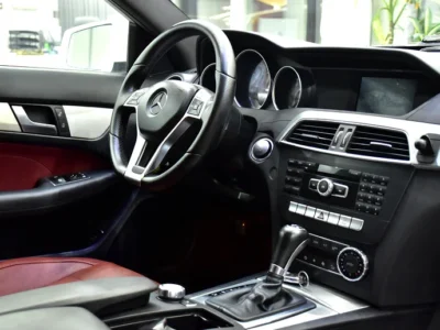 2015 Mercedes-Benz C-Class C250 4 Cylinders Engine White Red Coupe