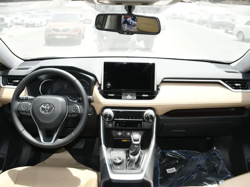 2025 Toyota RAV 4 2.5L Hybrid Mid Option 4 Cylinders Engine Black Beige Crossover GCC Specs